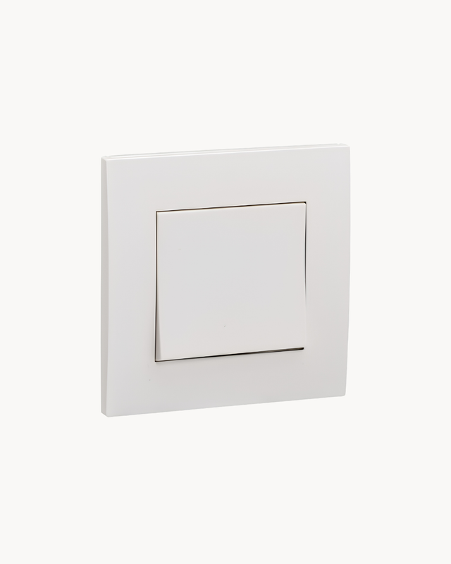 Vivace 16AX 1 Gang 2 Way Switch and Vivace 16AX 1 Gang 1 Way Switch – Schneider Electric Vivace, catalogue numbers KB31 and KB31/1, White. Supplied by HYDZ Traders, authorised Schneider Electric channel partner in Pakistan.