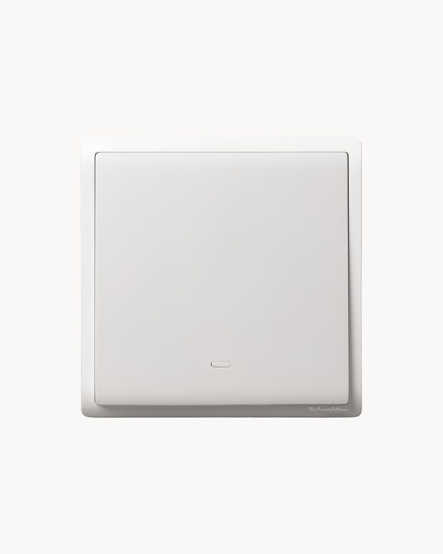 Pieno 1 Gang 1 Way Switch – Schneider Electric Pieno switch, catalogue number E8231L1F20, White finish – 1-gang, 1-way. Suitable for homes, offices and commercial buildings.