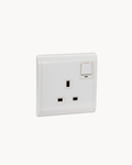 Pieno 13 Amp Switched Socket – Schneider Electric Pieno socket, catalogue number E8215, White finish – 13 A rated. Suitable for homes, offices and commercial buildings.