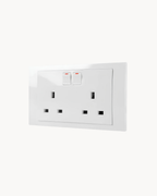 Vivace 13 Amp Duplex Switched Socket – Schneider Electric Vivace socket, catalogue number KB25, White – 13 A rated, duplex (double outlet). Genuine Schneider Electric product supplied by HYDZ Traders, Pakistan.