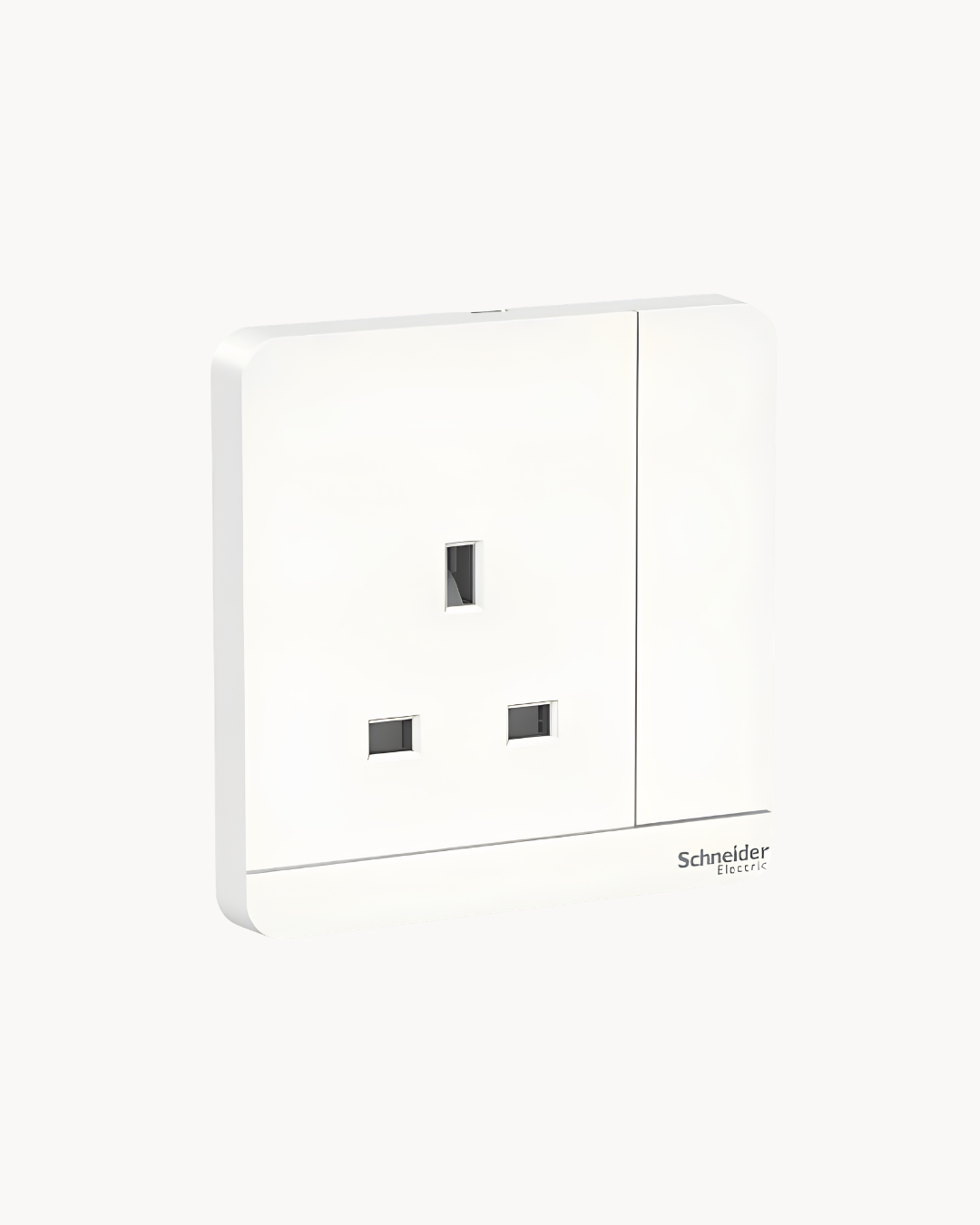Avatar On 13 Amp Switched Socket – Schneider Electric Avatar On socket, catalogue number E8315, White finish – 13 A rated. Suitable for homes, offices and commercial buildings.