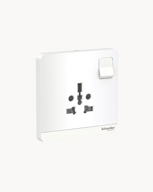 Avatar On 16 Amp International Socket – Schneider Electric Avatar On socket, catalogue number E8315TS, White finish – 16 A rated, multi-plug compatible. Genuine Schneider Electric product supplied by HYDZ Traders, Pakistan.