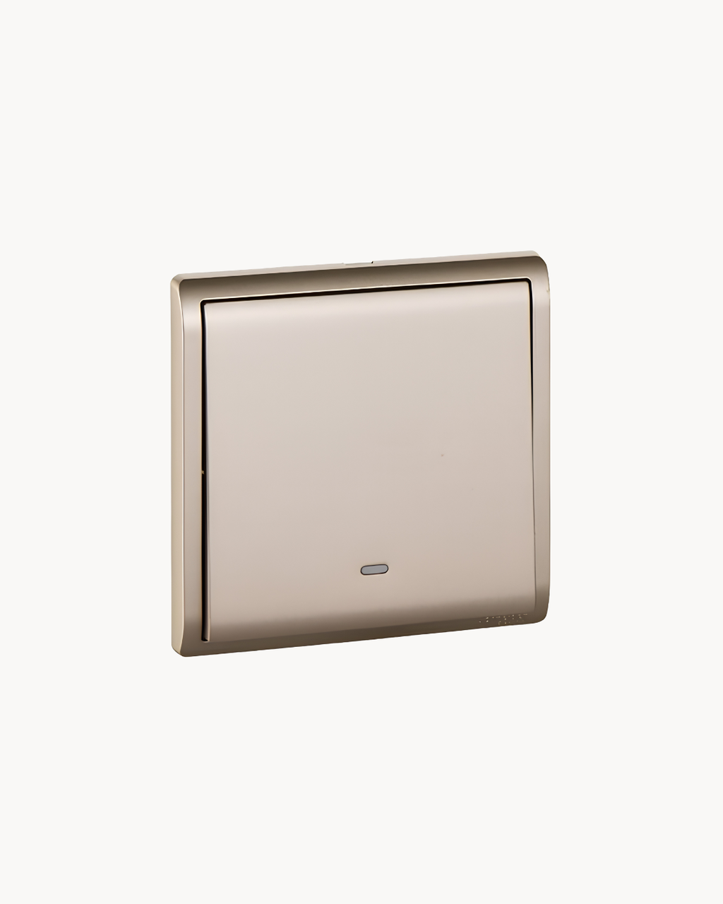 Pieno 1 Gang 2 Way Switch – Schneider Electric Pieno switch, catalogue number E8231L2F20, Wine Gold finish – 1-gang, 2-way. Genuine Schneider Electric product supplied by HYDZ Traders, Pakistan.