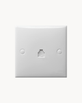 S-Classic 1 Gang Telephone Outlet – Schneider Electric S-Classic telephone outlet, catalogue number E31RJ64SM, White – 1-gang. Suitable for homes, offices and commercial buildings.