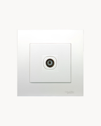 Vivace 1 Gang TV Outlet – Schneider Electric Vivace TV outlet, catalogue number KB31TV, White – 1-gang. Suitable for homes, offices and commercial buildings.