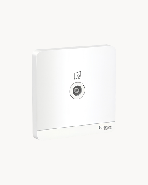 Avatar On 1 Gang TV Outlet – Schneider Electric Avatar On TV outlet, catalogue number E8331TV, White finish – 1-gang. Suitable for homes, offices and commercial buildings.