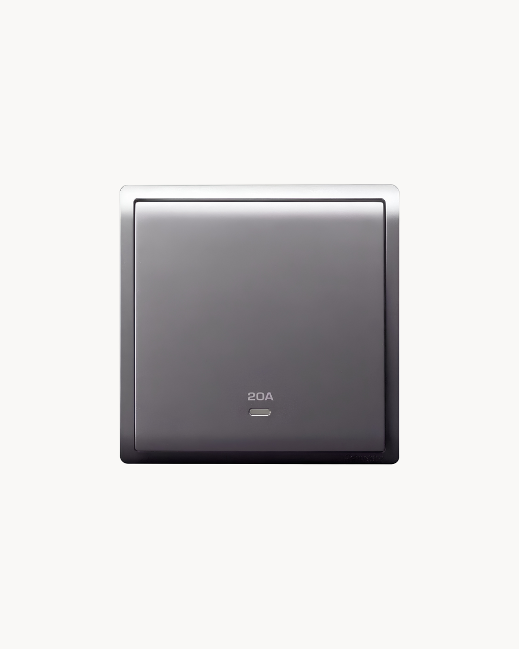 Pieno 20 Amp Double Pole Switch With Neon – Schneider Electric Pieno double pole switch, catalogue number E8231D20N, Aluminium Silver finish. 1-year warranty. Authorised Schneider Electric channel partner HYDZ Traders.