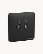Avatar On 2 Gang TV Outlet – Schneider Electric Avatar On TV outlet, catalogue number E8332TV, Dark Grey finish – 2-gang. Genuine Schneider Electric product supplied by HYDZ Traders, Pakistan.