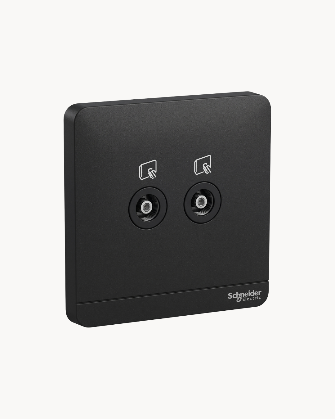 Avatar On 2 Gang TV Outlet – Schneider Electric Avatar On TV outlet, catalogue number E8332TV, Dark Grey finish – 2-gang. Genuine Schneider Electric product supplied by HYDZ Traders, Pakistan.