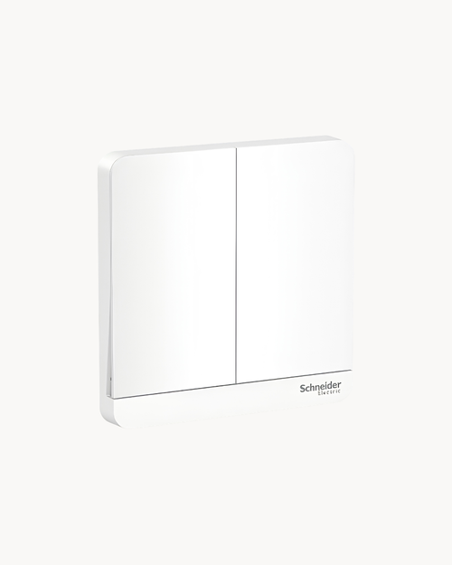 Avatar On 16AX 2 Gang 1 Way Switch – Schneider Electric Avatar On switch, catalogue number E8332L1, White finish – 2-gang, 1-way, 16AX rated. Suitable for homes, offices and commercial buildings.