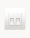 Vivace 2 Gang Shuttered Plate – Schneider Electric Vivace shuttered data/telecom plate, catalogue number KB32RJK, White – 2-gang, shuttered ports. Suitable for homes, offices and commercial buildings.