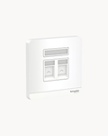 Avatar On 2 Gang Shuttered Plate – Schneider Electric Avatar On shuttered data/telecom plate, catalogue number E8332RJS, White finish – 2-gang, shuttered ports. Suitable for homes, offices and commercial buildings.