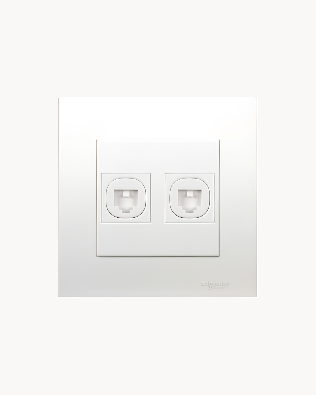 Vivace 2 Gang Shuttered Telephone Outlet – Schneider Electric Vivace telephone outlet, catalogue number KB32TS, White – 2-gang, shuttered ports. Suitable for homes, offices and commercial buildings.
