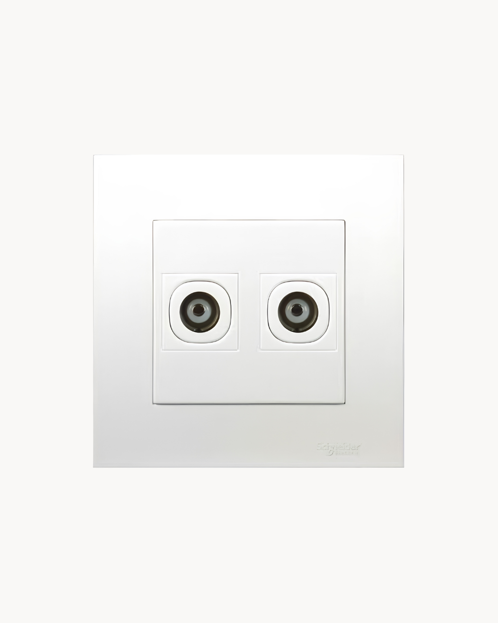 Vivace 2 Gang TV Outlet – Schneider Electric Vivace TV outlet, catalogue number KB32TV, White – 2-gang. Suitable for homes, offices and commercial buildings.
