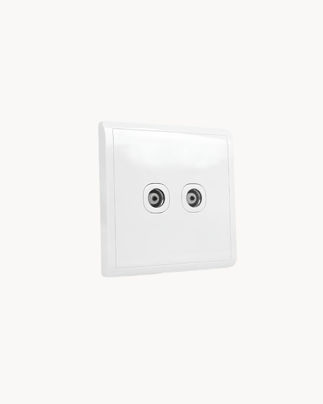 Pieno 2 Gang TV Outlet – Schneider Electric Pieno TV outlet, catalogue number E8232TV, White finish – 2-gang. Suitable for homes, offices and commercial buildings.