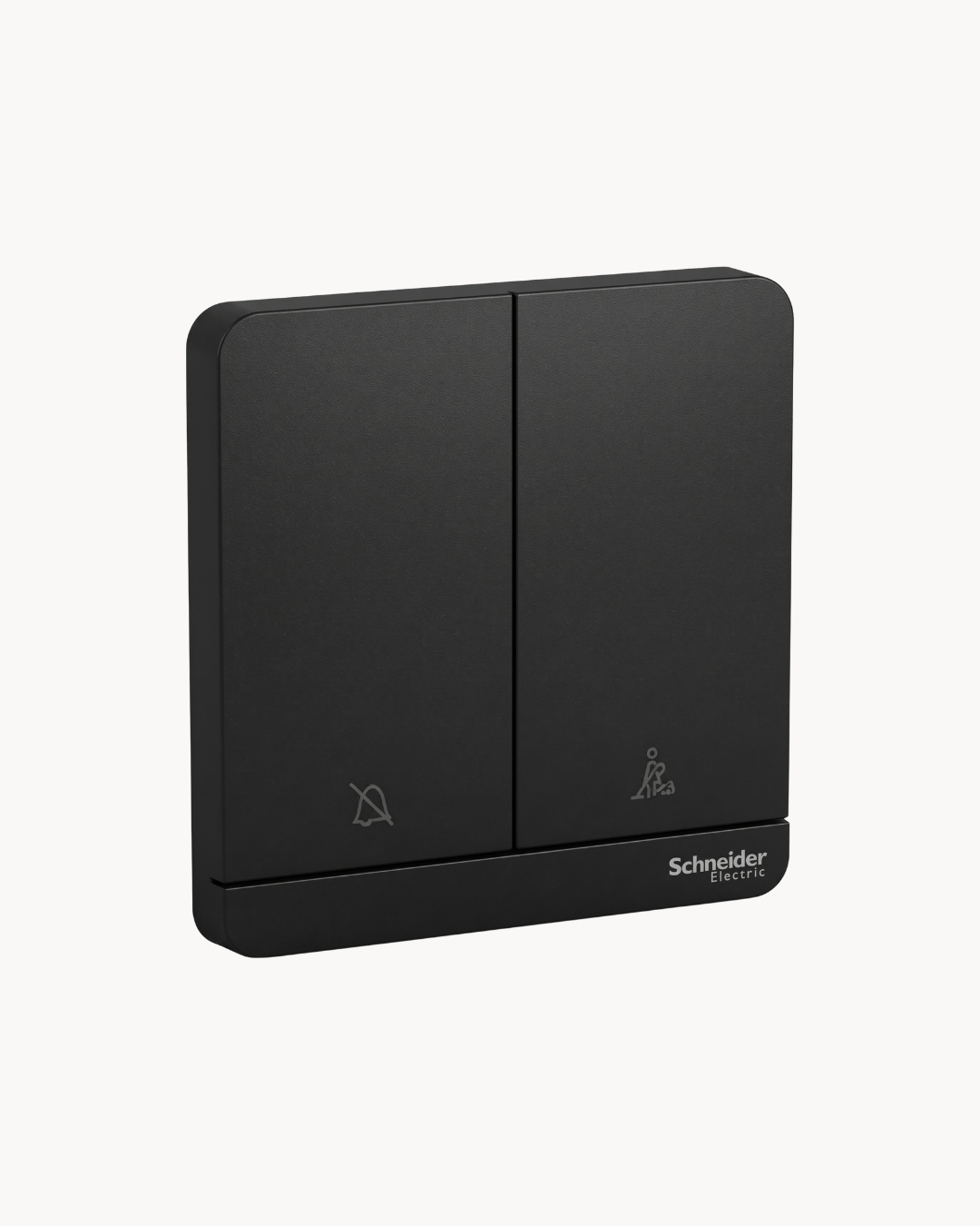 Avatar On 2 Gang Hotel Switch, DND and PCU – Schneider Electric Avatar On hotel switch, catalogue number E8332DMS, Dark Grey finish – 2-gang, hotel room control. Genuine Schneider Electric product supplied by HYDZ Traders, Pakistan.
