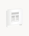 Avatar On 2 Gang Shuttered Telephone Outlet – Schneider Electric Avatar On telephone outlet, catalogue number E8332RJS4, White finish – 2-gang, shuttered ports. Suitable for homes, offices and commercial buildings.