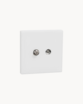 Vivace E 2 Gang TV Outlet – Schneider Electric Vivace E TV outlet, catalogue number KBN32TV_WE, White – 2-gang. Suitable for homes, offices and commercial buildings.