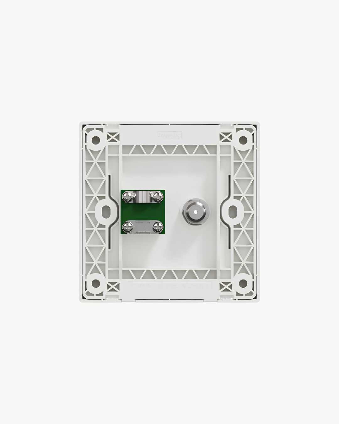 Vivace E 2 Gang TV Outlet – Schneider Electric Vivace E TV outlet, catalogue number KBN32TV_WE, White – 2-gang. Genuine Schneider Electric product supplied by HYDZ Traders, Pakistan.