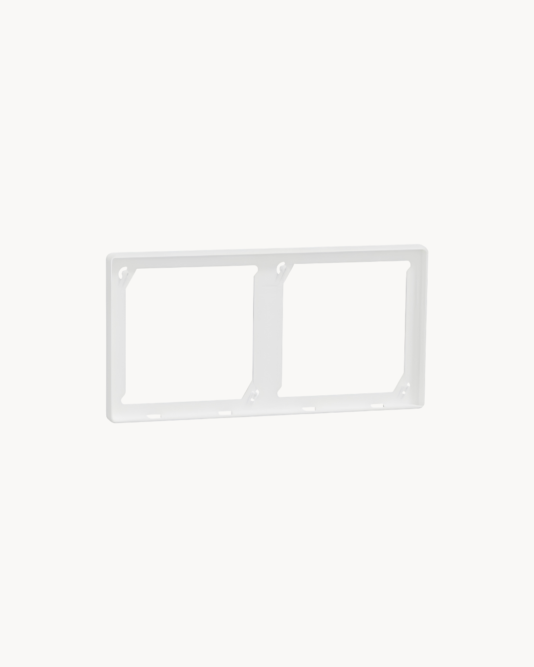Vivace E 2 Gang Cover Frame – Schneider Electric Vivace E cover frame, catalogue number KBNP_21_WE, White – 2-gang. Suitable for homes, offices and commercial buildings.