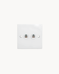 S-Classic 2 Gang Telephone Outlet – Schneider Electric S-Classic telephone outlet, catalogue number E32RJ64SM, White – 2-gang. Suitable for homes, offices and commercial buildings.