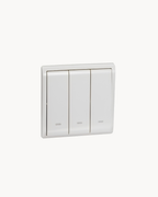 Pieno 3 Gang 1 Way Switch – Schneider Electric Pieno switch, catalogue number E8233L1F20, White finish – 3-gang, 1-way. Suitable for homes, offices and commercial buildings.