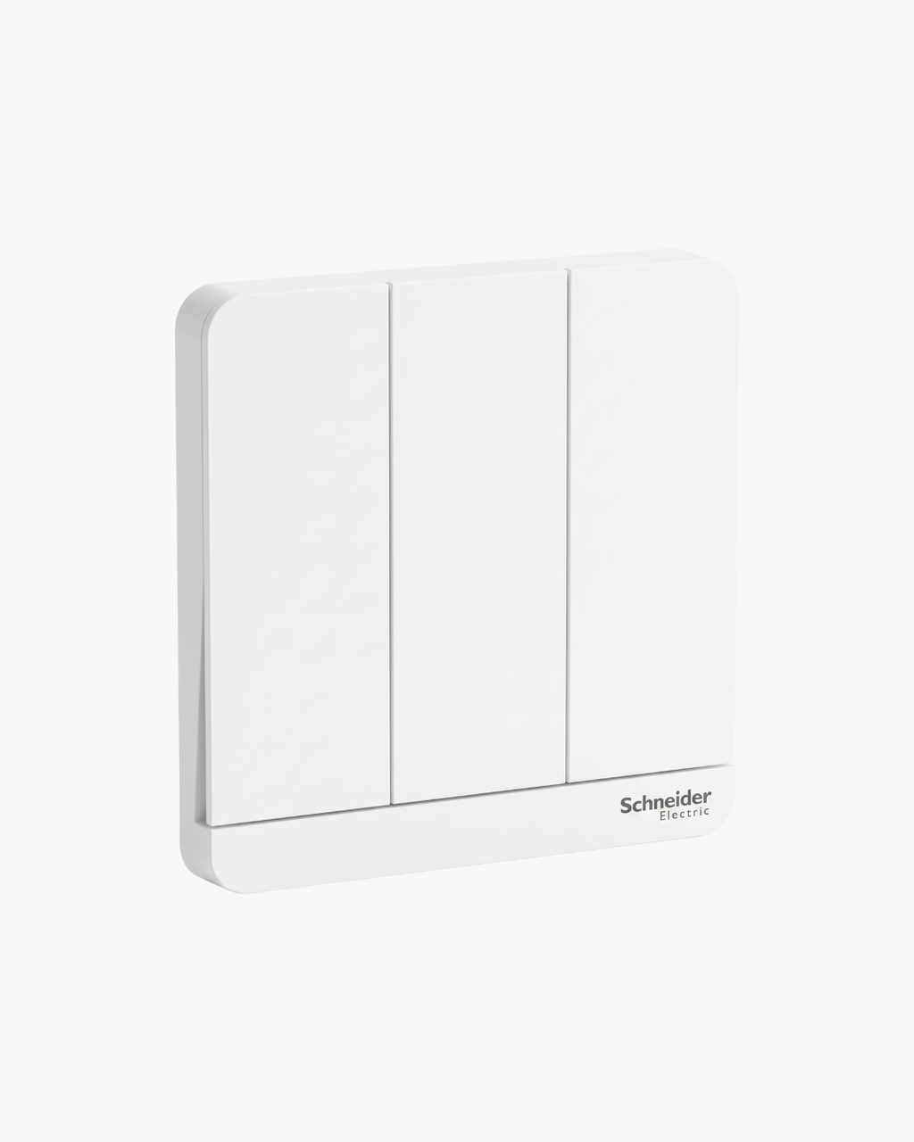 Avatar On 16AX 3 Gang 1 Way Switch – Schneider Electric Avatar On switch, catalogue number E8333L1, White finish – 3-gang, 1-way, 16AX rated. Suitable for homes, offices and commercial buildings.