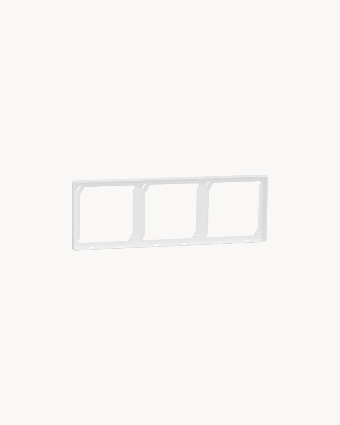 Vivace E 3 Gang Cover Frame – Schneider Electric Vivace E cover frame, catalogue number KBNP_31_WE, White – 3-gang. Suitable for homes, offices and commercial buildings.