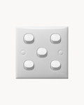 S-Classic 10AX 5 Gang 1 Way Switch – Schneider Electric S-Classic switch, catalogue number E35/1/2A, White – 5-gang, 1-way, 10AX rated. Suitable for homes, offices and commercial buildings.