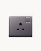 Pieno 5 Amp Switched Socket With Neon – Schneider Electric Pieno socket, catalogue number E8215-5N, Aluminium Silver finish. 1-year warranty. Authorised Schneider Electric channel partner HYDZ Traders.