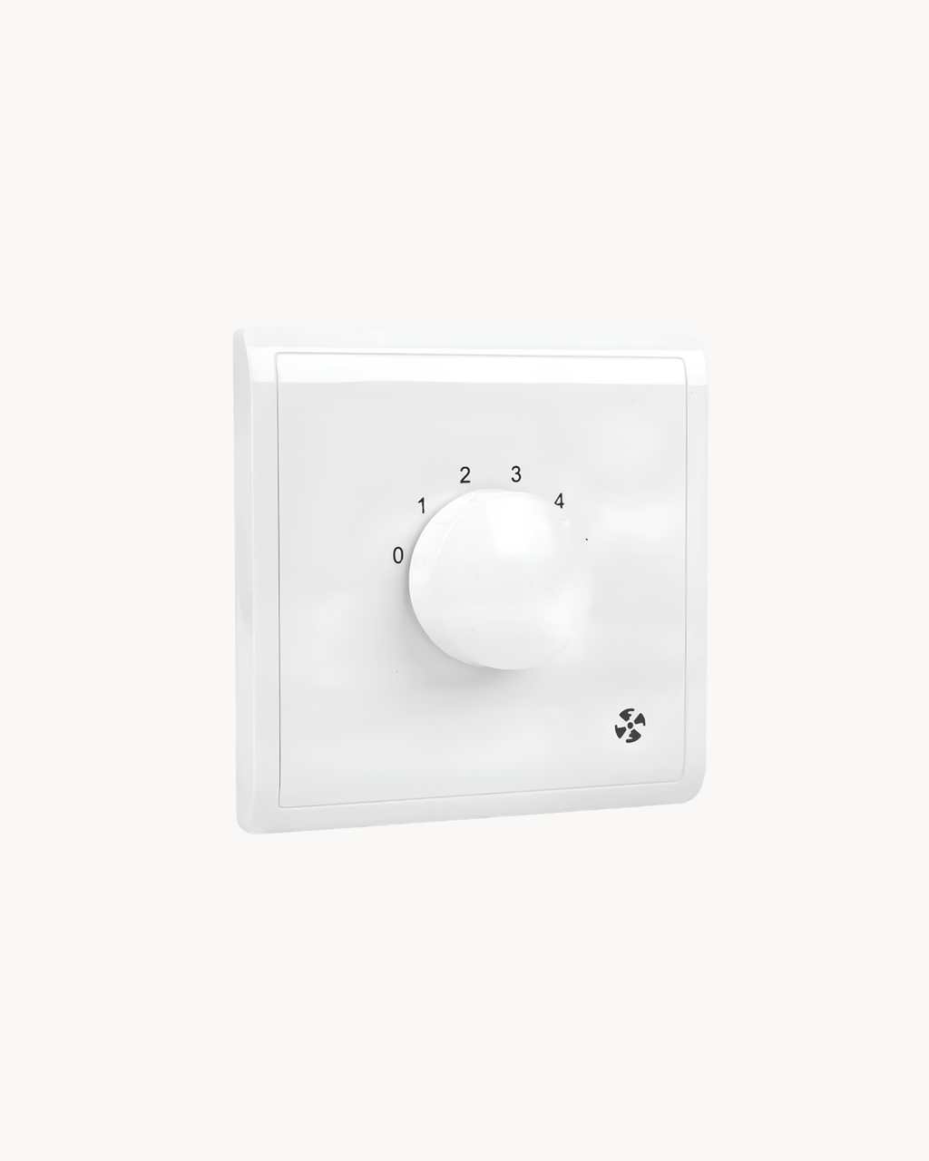 Pieno 5 Speed Fan Controller – Schneider Electric Pieno fan controller, catalogue number E8230XSFR_100, White finish. Suitable for homes, offices and commercial buildings.