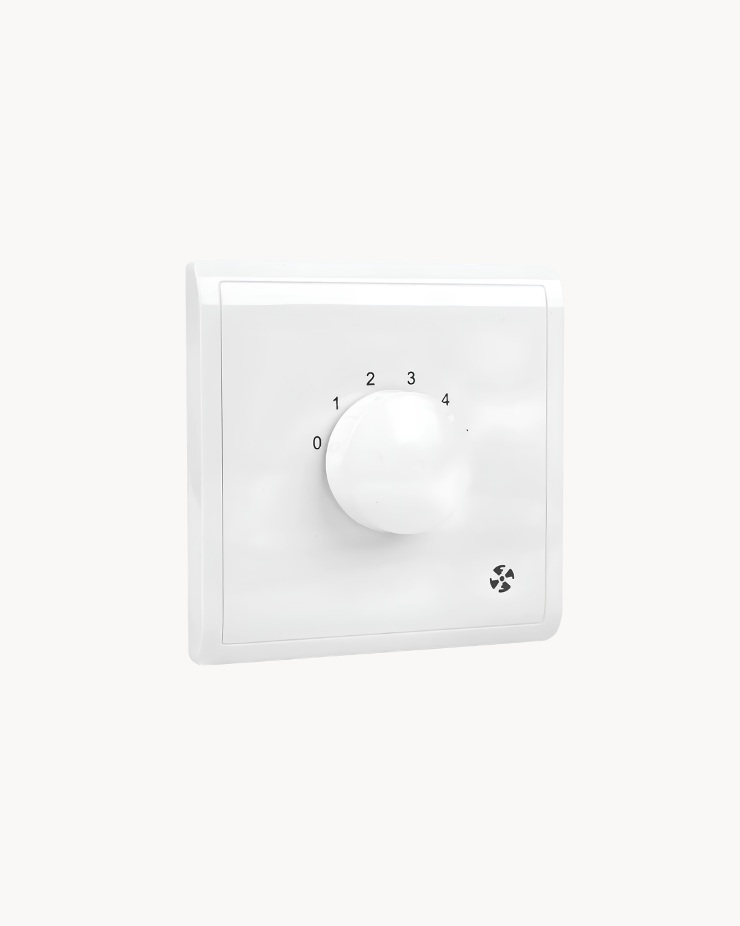 Pieno 5 Speed Fan Controller – Schneider Electric Pieno fan controller, catalogue number E8230XSFR_100, White finish. Suitable for homes, offices and commercial buildings.