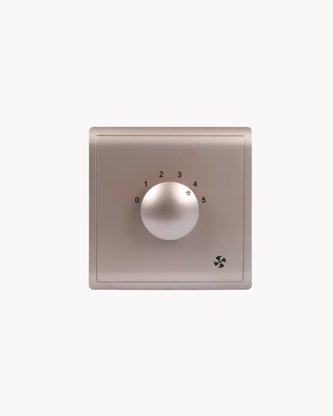 Pieno 5 Speed Fan Controller – Schneider Electric Pieno fan controller, catalogue number E8230XSFR_100, Wine Gold finish. Genuine Schneider Electric product supplied by HYDZ Traders, Pakistan.