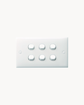S-Classic 10AX 6 Gang 1 Way Switch – Schneider Electric S-Classic switch, catalogue number ET36/1/2A, White – 6-gang, 1-way, 10AX rated. Suitable for homes, offices and commercial buildings.