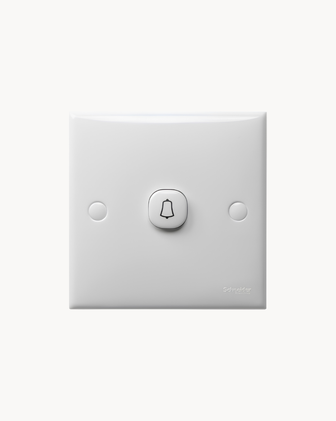 S-Classic Bell Press – Schneider Electric S-Classic bell press, catalogue number E31MBPR, White. Suitable for homes, offices and commercial buildings.