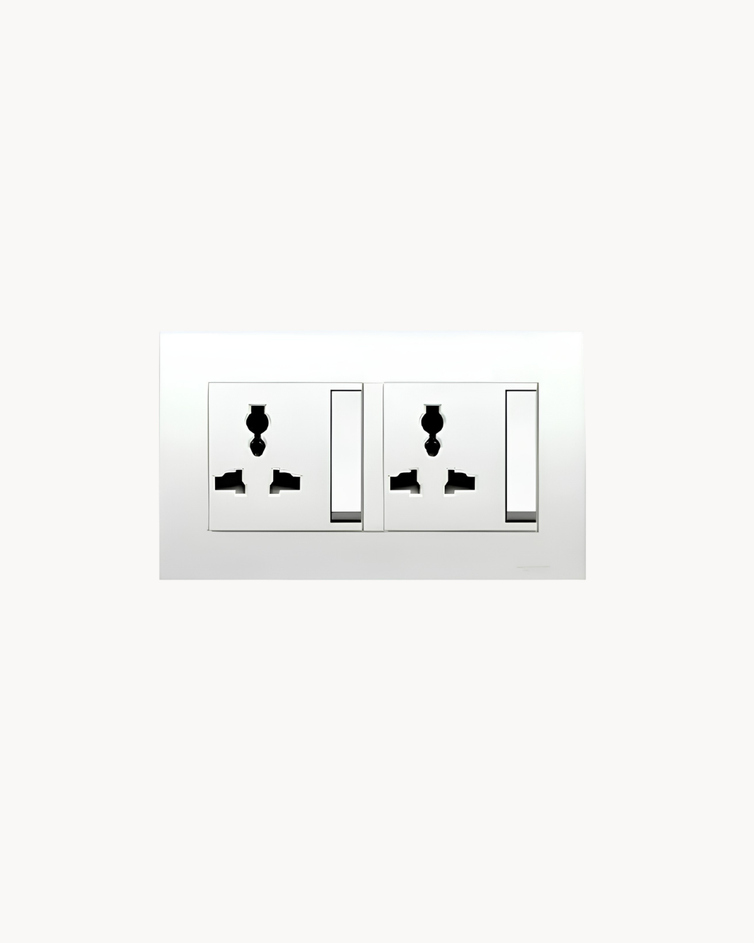 Vivace Duplex International Switched Socket – Schneider Electric Vivace socket, catalogue number KBT113LS, White – duplex (double outlet), multi-plug compatible. Suitable for homes, offices and commercial buildings.