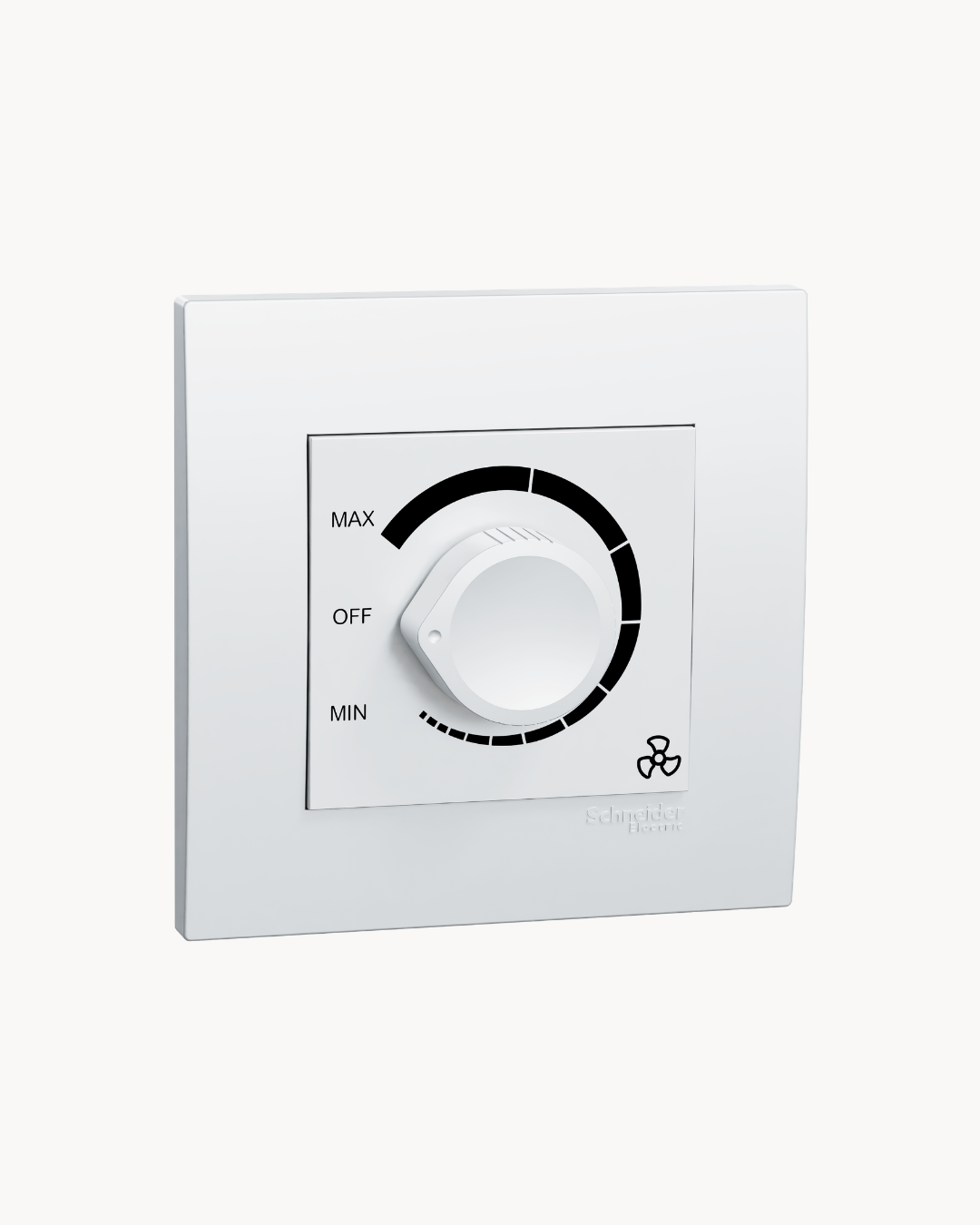 Vivace Fan Dimmer – Schneider Electric Vivace dimmer, catalogue number KB31RF250, White. Suitable for homes, offices and commercial buildings.
