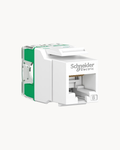RJ-45 Cat6 UTP Keystone Jack IO – Schneider Electric Data Accessories keystone jack, catalogue number VDIB17366UWE, White. Suitable for offices, data rooms and hotels.