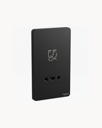 Avatar On Universal Shaver Socket – Schneider Electric Avatar On shaver socket, catalogue number E83T727V, Dark Grey finish – multi-plug compatible. Genuine Schneider Electric product supplied by HYDZ Traders, Pakistan.