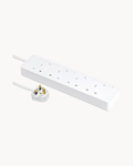 4 Gang Trailing Socket, 3M, White – Schneider Electric Allied Accessories trailing socket, catalogue number TSH34_3_WE, White – 4-gang. Suitable for homes, offices and commercial buildings.