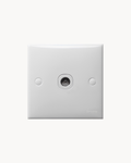 S-Classic 1 Gang TV Outlet – Schneider Electric S-Classic TV outlet, catalogue number E31TV75MS, White – 1-gang. Suitable for homes, offices and commercial buildings.