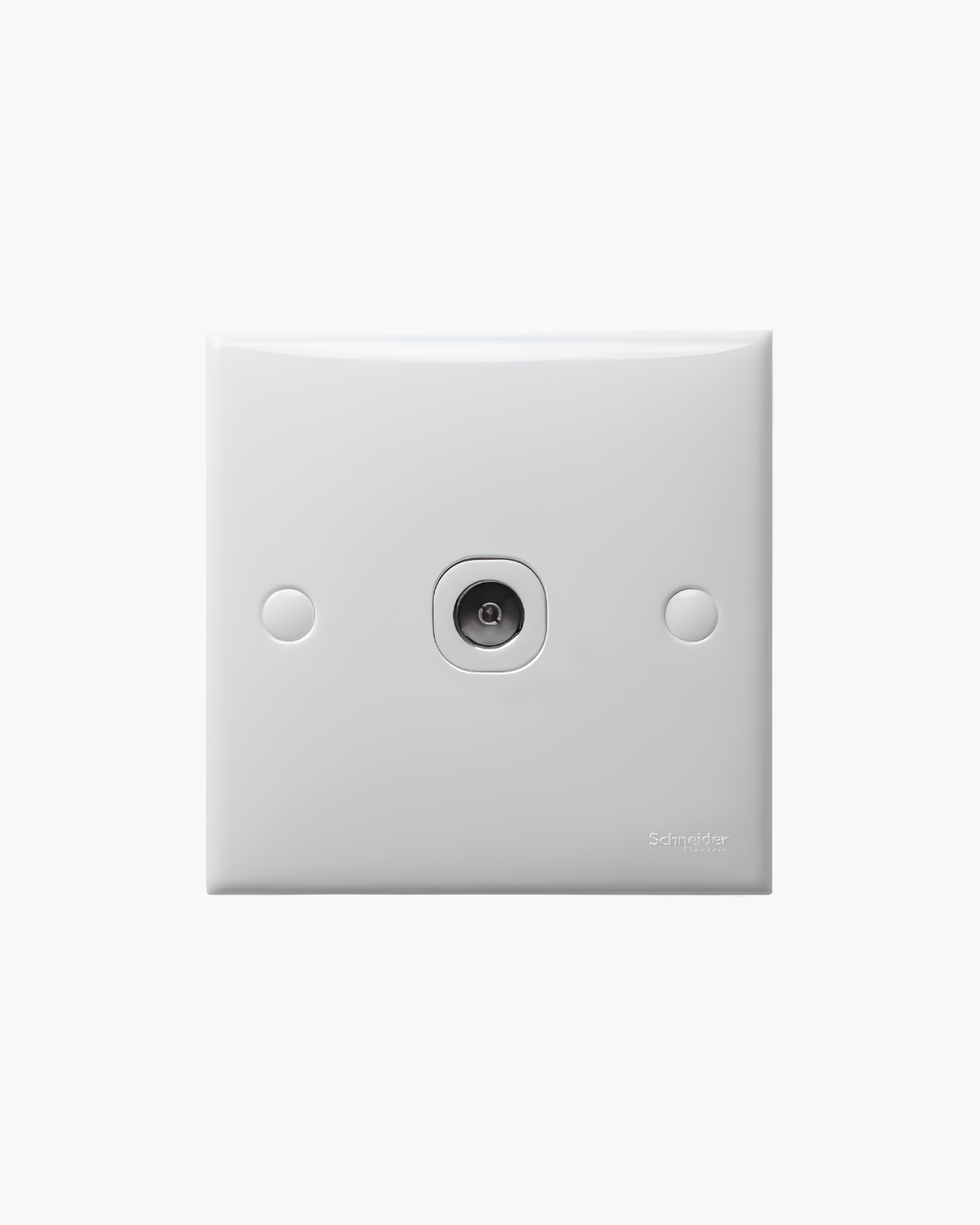 S-Classic 1 Gang TV Outlet – Schneider Electric S-Classic TV outlet, catalogue number E31TV75MS, White – 1-gang. Suitable for homes, offices and commercial buildings.