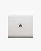 Pieno 1 Gang TV Outlet – Schneider Electric Pieno TV outlet, catalogue number E8231TV, White finish – 1-gang. Suitable for homes, offices and commercial buildings.