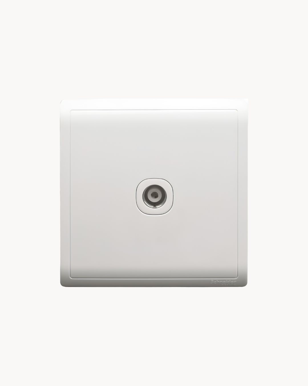 Pieno 1 Gang TV Outlet – Schneider Electric Pieno TV outlet, catalogue number E8231TV, White finish – 1-gang. Suitable for homes, offices and commercial buildings.