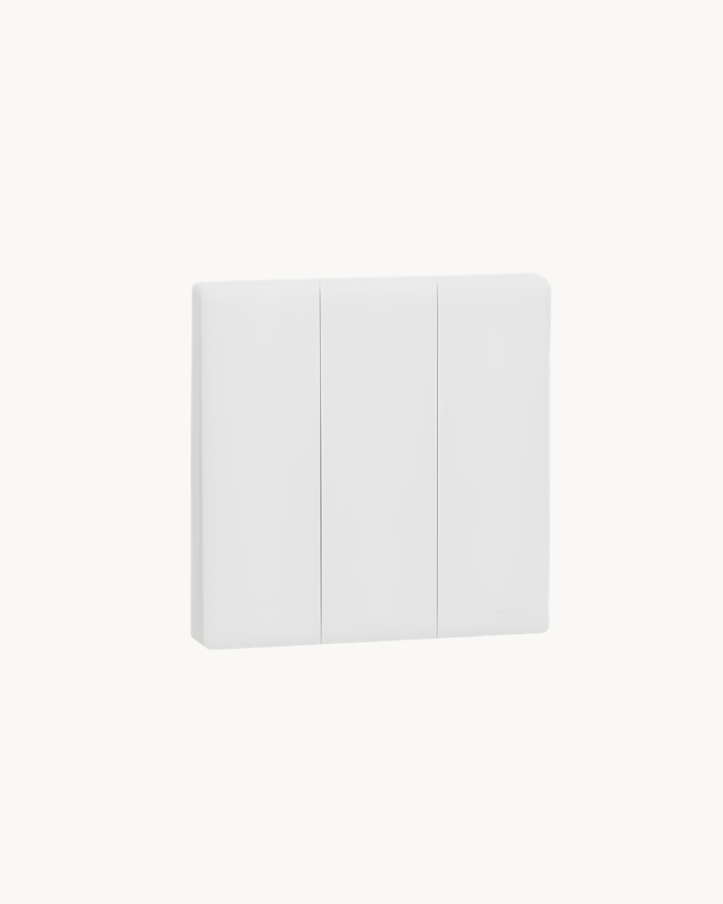 Vivace E 16AX 3 Gang 2 Way Switch and Vivace E 16AX 3 Gang 1 Way Switch – Schneider Electric Vivace E, catalogue numbers KBN3316_2_WE and KBN3316_1_WE, White. Supplied by HYDZ Traders, authorised Schneider Electric channel partner in Pakistan. Photo 1 of 3.