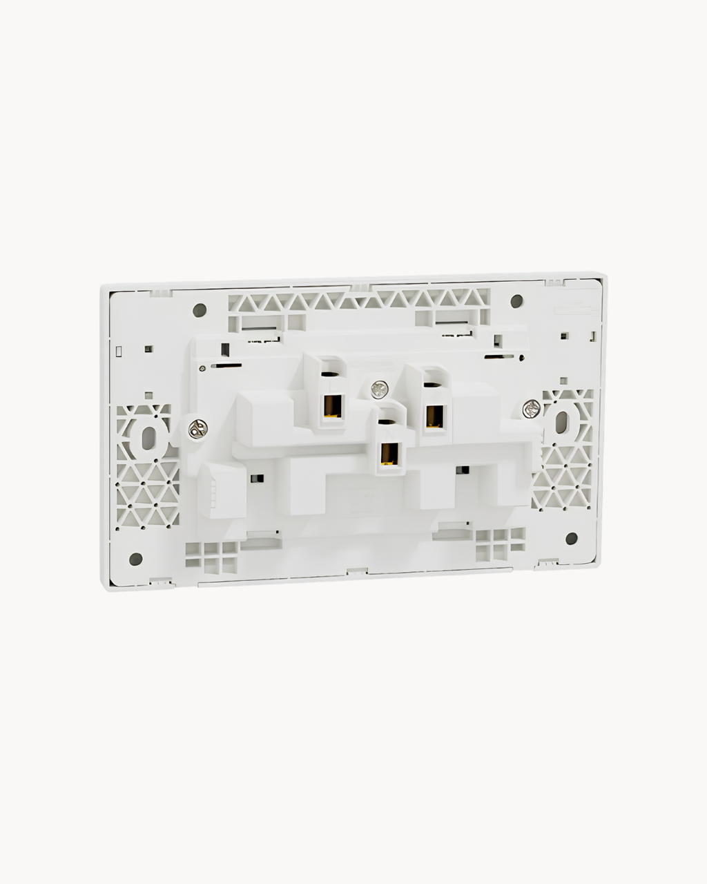 Vivace E 13 Amp Duplex Switched Socket – Schneider Electric Vivace E socket, catalogue number KBNT25_WE_G11, White – 13 A rated, duplex (double outlet). Genuine Schneider Electric product supplied by HYDZ Traders, Pakistan.