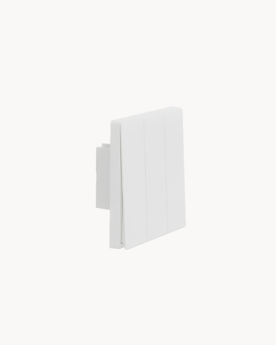 Vivace E 16AX 3 Gang 2 Way Switch and Vivace E 16AX 3 Gang 1 Way Switch – Schneider Electric Vivace E, catalogue numbers KBN3316_2_WE and KBN3316_1_WE, White. Supplied by HYDZ Traders, authorised Schneider Electric channel partner in Pakistan. Photo 2 of 3.