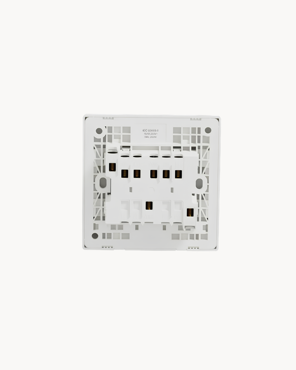 Vivace E 16AX 4 Gang 2 Way Switch and Vivace E 16AX 4 Gang 1 Way Switch – Schneider Electric Vivace E, catalogue numbers KBN3416_2_WE and KBN3416_1_WE, White. Supplied by HYDZ Traders, authorised Schneider Electric channel partner in Pakistan. Photo 3 of 3.