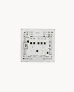 Vivace E 16AX 4 Gang 2 Way Switch and Vivace E 16AX 4 Gang 1 Way Switch – Schneider Electric Vivace E, catalogue numbers KBN3416_2_WE and KBN3416_1_WE, White. Supplied by HYDZ Traders, authorised Schneider Electric channel partner in Pakistan. Photo 3 of 3.