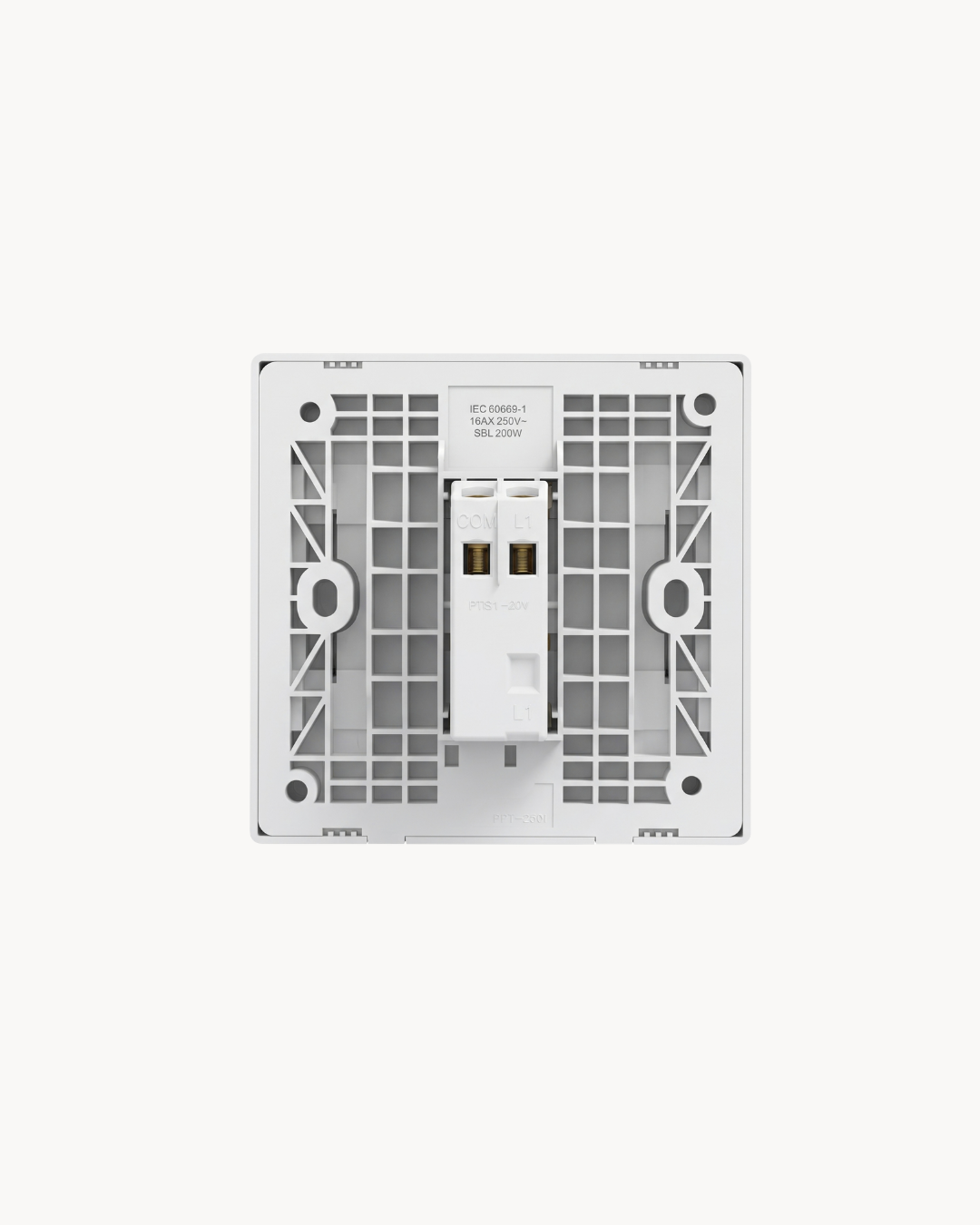 Vivace E 16AX 1 Gang 1 Way Switch – Schneider Electric Vivace E switch, catalogue number KBN3116_1_WE, White – 1-gang, 1-way, 16AX rated. Genuine Schneider Electric product supplied by HYDZ Traders, Pakistan.
